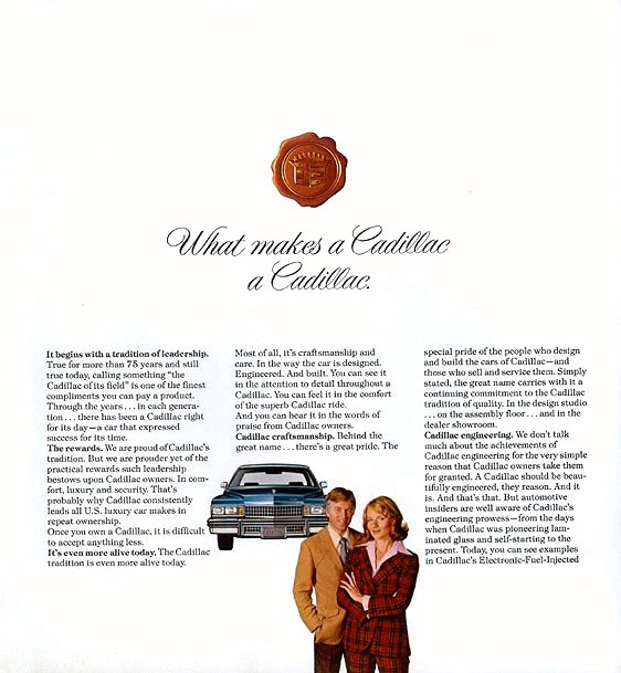 1978 Cadillac Brochure Page 5